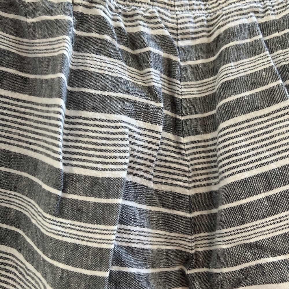 J. Jill Blue and White Striped Linen Shorts - Size XL - Picture 8 of 10